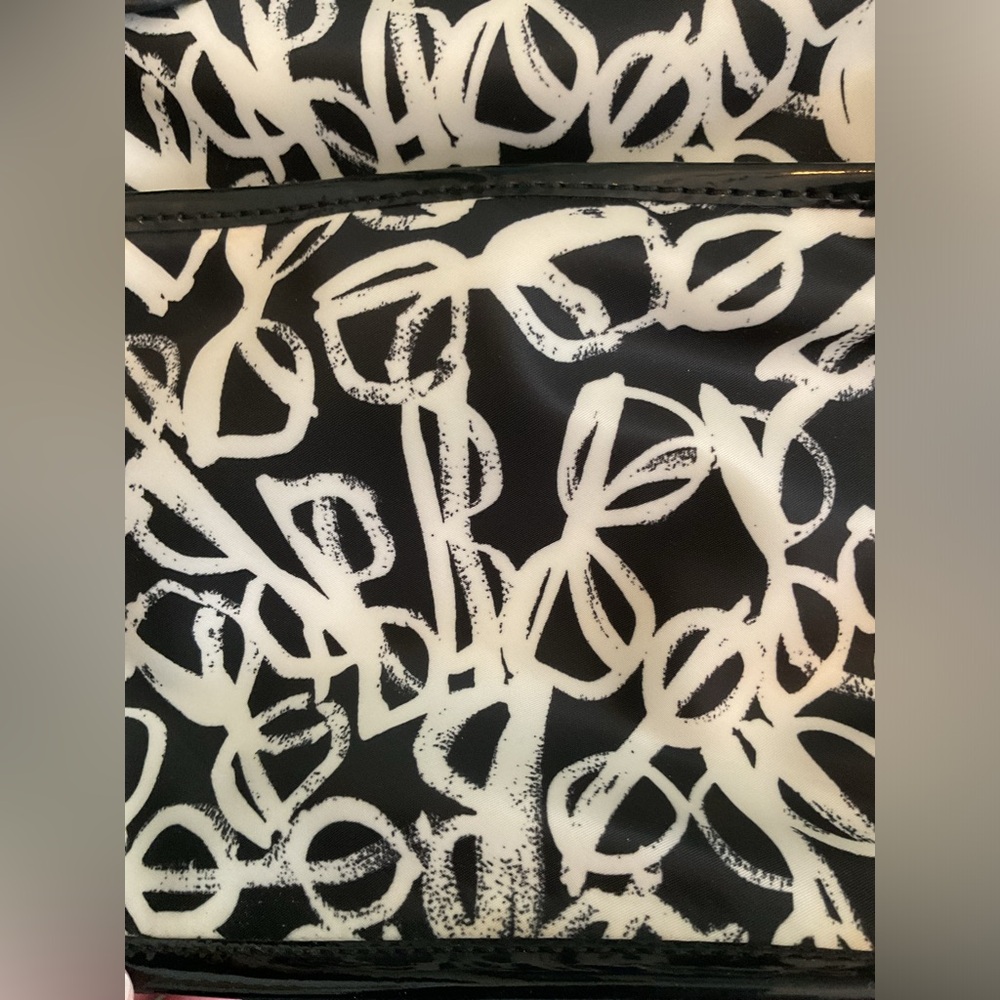 Kate Spade Black Leather and nylon glasses patterned Shoulder Bag - Picture 3 of 5